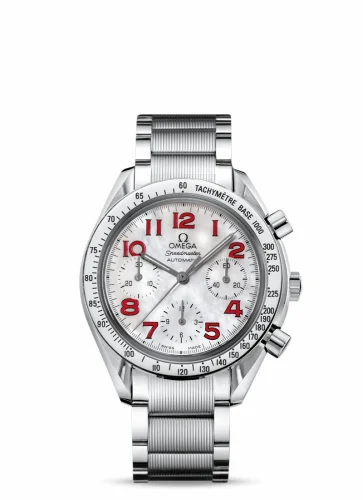 Omega Speedmaster Reduced Ladies Stainless Steel / MOP-Red / Bracelet 3534.79.00 (35347900)
